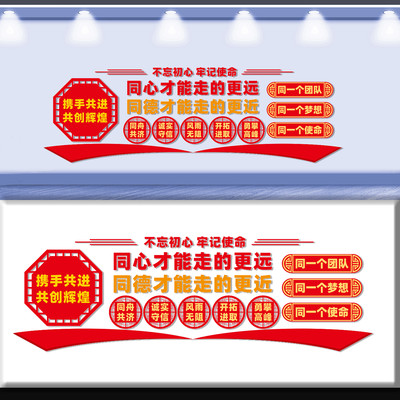 企业团队文化墙 CDR