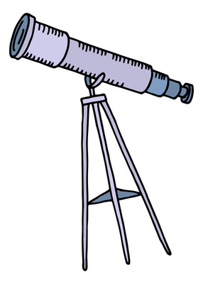 立体式望远镜免抠元素 立体式望远镜免抠元素