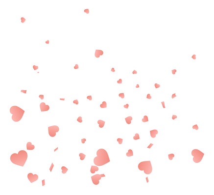 粉色飘零的爱心背景元素 粉色飘零的爱心背景元素
