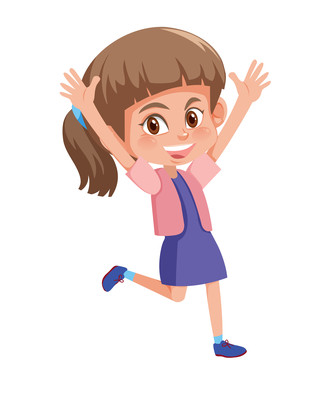 漫画风手舞足蹈的女孩 漫画风手舞足蹈的女孩