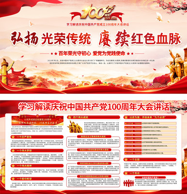 七一讲话宣传栏 七一讲话宣传栏