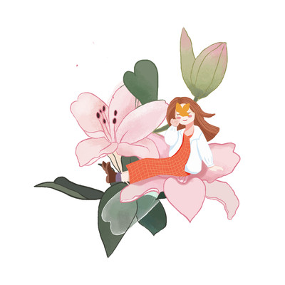 手绘卡通儿童花朵 手绘卡通儿童花朵
