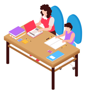 卡通批改作业的人物元素 卡通批改作业的人物元素