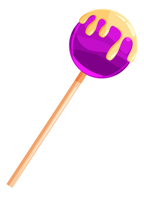 奶油紫色糖果元素 PNG