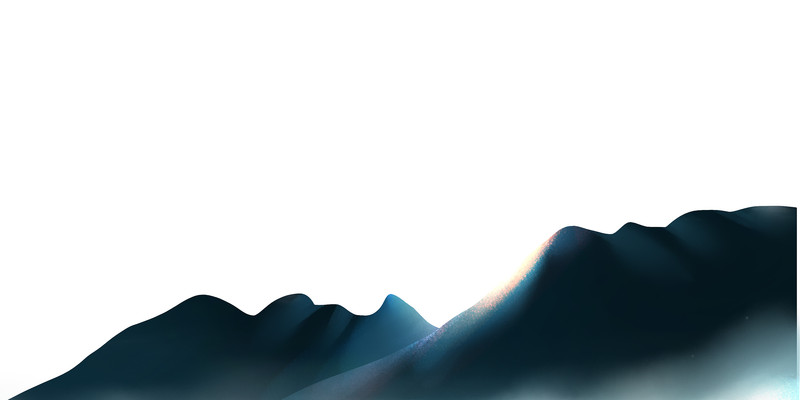 手绘卡通高山山脉免抠 PNG