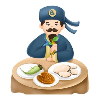 手绘卡通采药人药材免抠 手绘卡通采药人药材免抠
