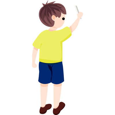 黄色衣服的小男孩 黄色衣服的小男孩