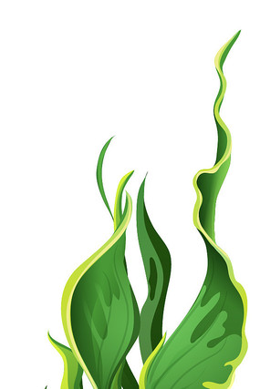 卡通绿色植物元素 卡通绿色植物元素