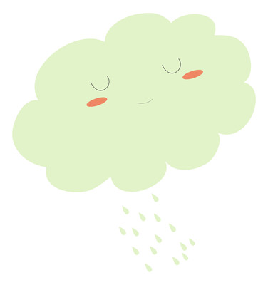 卡通拟人表情云朵元素 卡通拟人表情云朵元素