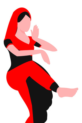 卡通正在锻炼的女人 卡通正在锻炼的女人