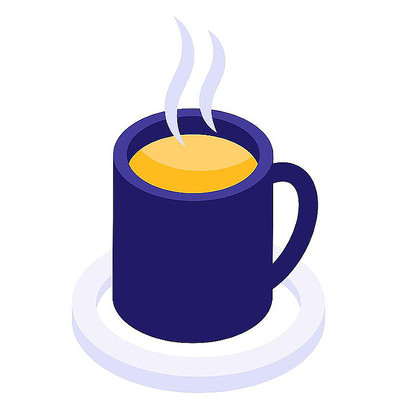 扁平2.5D咖啡卡通元素 扁平2.5D咖啡卡通元素