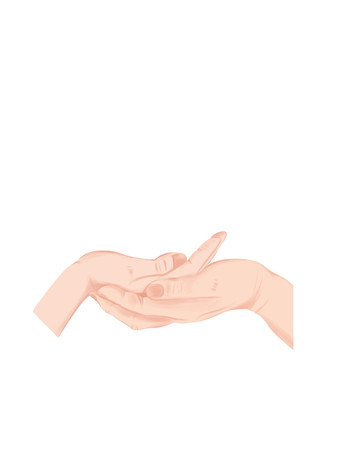 双手向上相叠 PNG