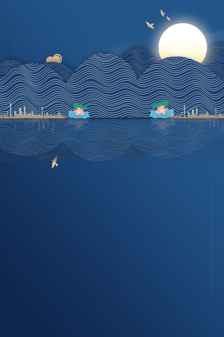 ��ɫҹ���羰ɽˮ���� PSD