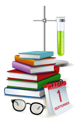 卡通一堆学习化学品元素 卡通一堆学习化学品元素