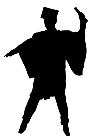 卡通手往下挥动的男孩 卡通手往下挥动的男孩