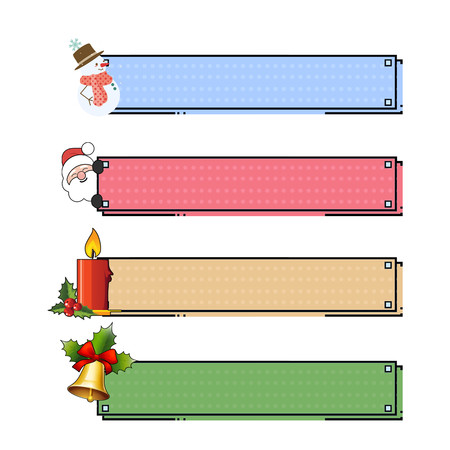 圣诞节标题框元素 圣诞节标题框元素