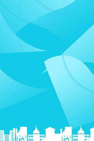 白色建筑物蓝色背景图 白色建筑物蓝色背景图