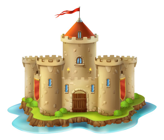 海边的城堡元素 海边的城堡元素