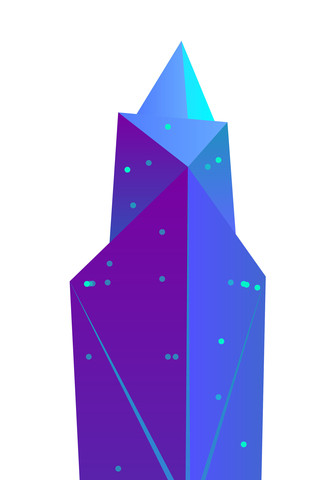 卡通渐变色科幻城市元素 卡通渐变色科幻城市元素