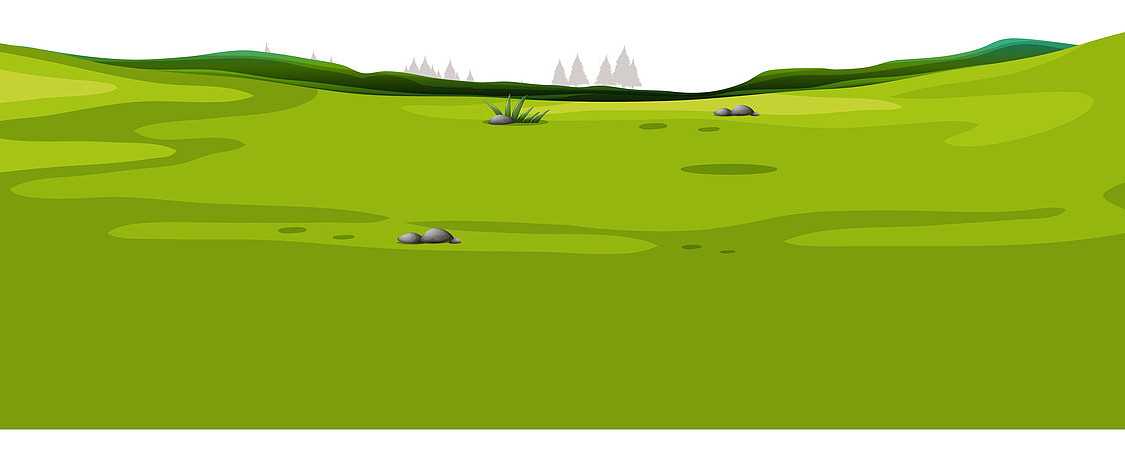 卡通绿绿的草地元素 卡通绿绿的草地元素