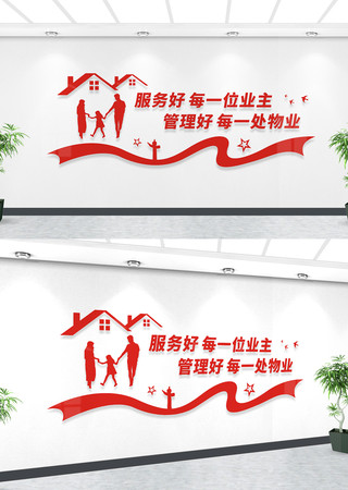 物业文化墙宣传标语 CDR