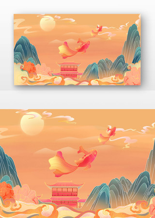 ��������羰�廭���� PSD