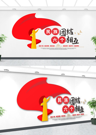 民族团结口号标语文化墙设计 民族团结口号标语文化墙设计