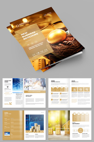 金融投资理财画册模板 金融投资理财画册模板