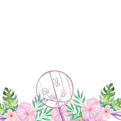 古风花朵团扇 古风花朵团扇