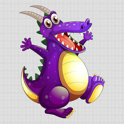 外国龙紫色开心猛兽 外国龙紫色开心猛兽