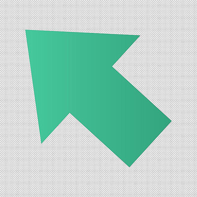 绿色箭头指向 绿色箭头指向