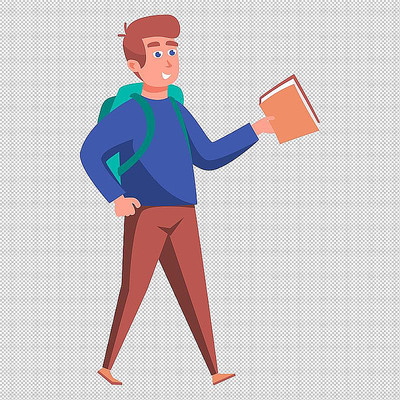 男人背包书本 男人背包书本