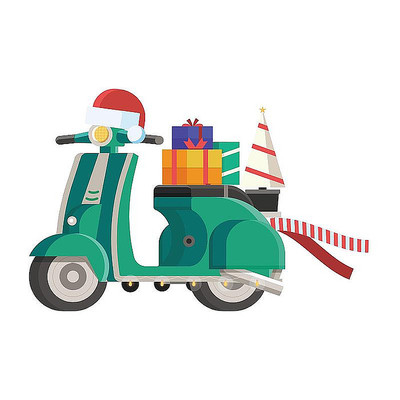 圣诞节送礼物圣诞树围巾电动车交通工具 圣诞节送礼物圣诞树围巾电动车交通工具