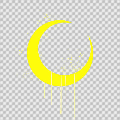 月亮发光弯月 月亮发光弯月