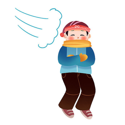 冬季寒潮男孩人物 冬季寒潮男孩人物