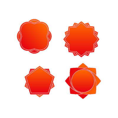 红色国潮标题框 红色国潮标题框