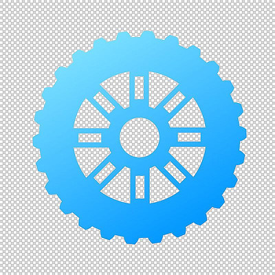 蓝色科技感齿轮 蓝色科技感齿轮