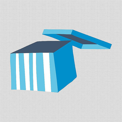 蓝色礼盒盒子 蓝色礼盒盒子