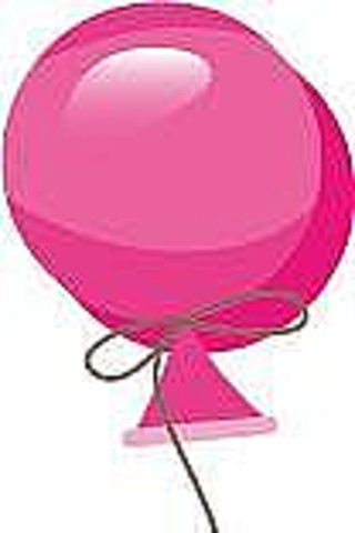 粉色玩具气球卡通扁平元素 粉色玩具气球卡通扁平元素