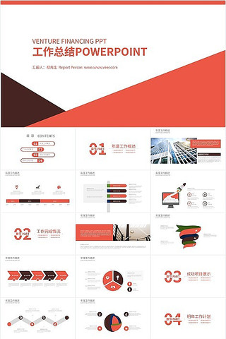 ��ȼ�๤���ܽ�PPTģ��