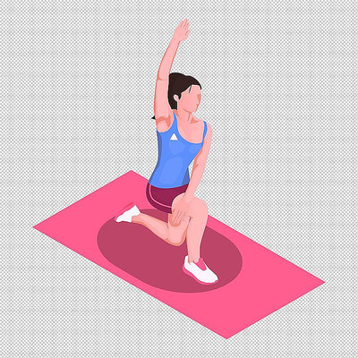 女人瑜伽垫健身 女人瑜伽垫健身