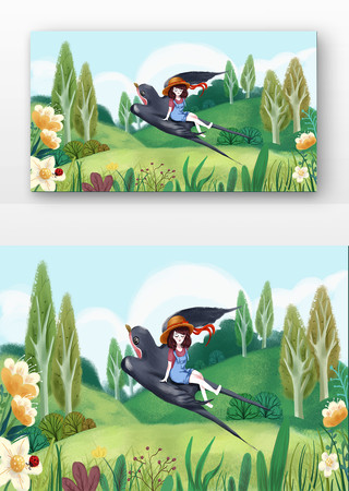 ��������Ů���廭 PSD