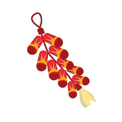 卡通红色鞭炮 卡通红色鞭炮