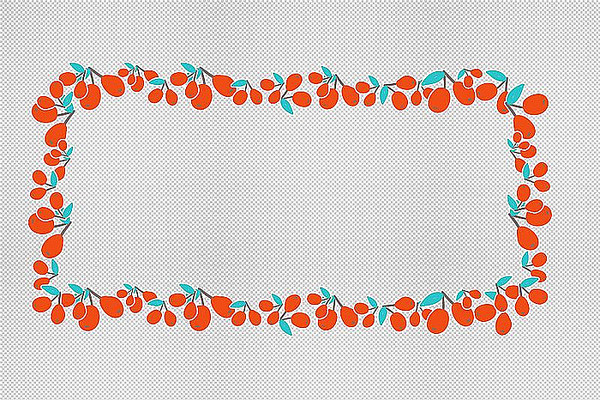 植物树叶底纹边框 植物树叶底纹边框