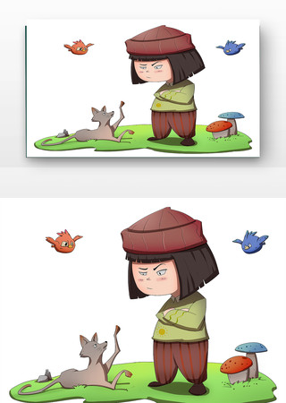 春天花朵女孩 春天花朵女孩