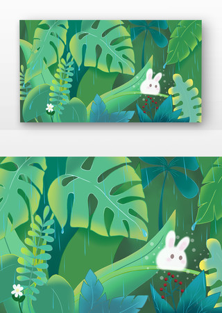  ��ɫ����Ȼ�廭�ز� PSD