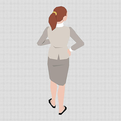 女人背影站立 女人背影站立