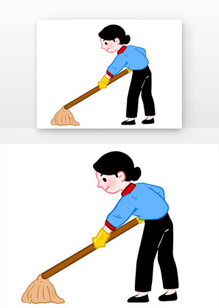保洁打扫卫生人物 保洁打扫卫生人物