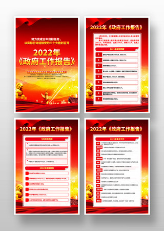 2022年政府工作报告展板宣传栏 2022年政府工作报告展板宣传栏