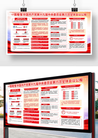 解读十九届六中全会党建展板 解读十九届六中全会党建展板